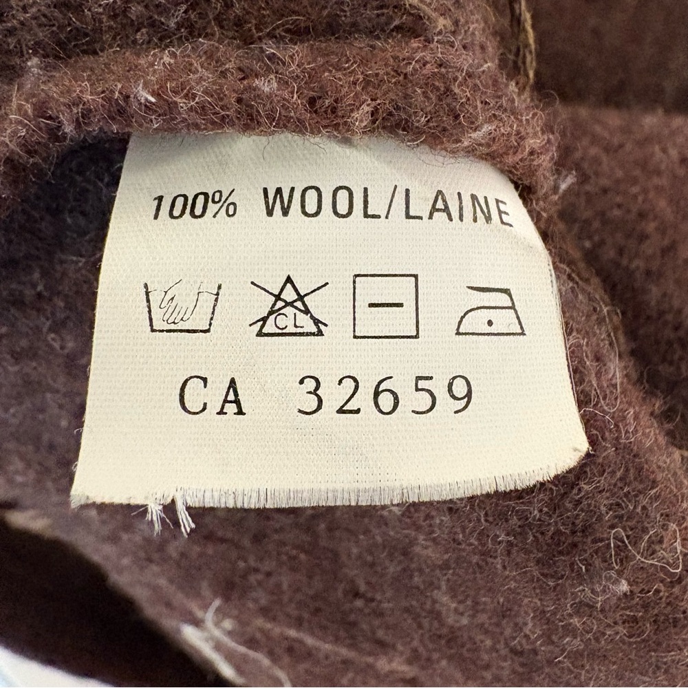 Vintage Transit Romantique Brown Patchwork Wool Vest Size Large, Retro Vibe, - Picture 7 of 8